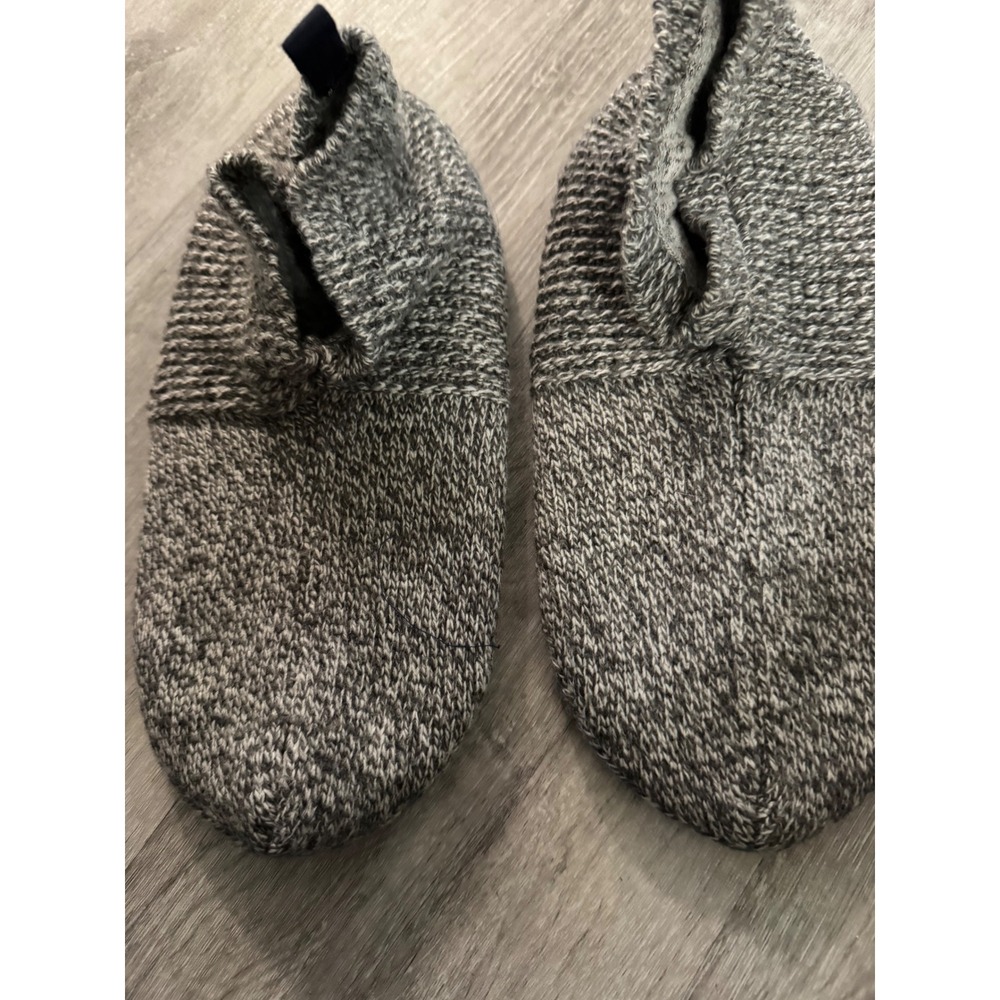 Bombas Gripper Slippers Marled Grey Heather Merino Wool Blend Medium NEW